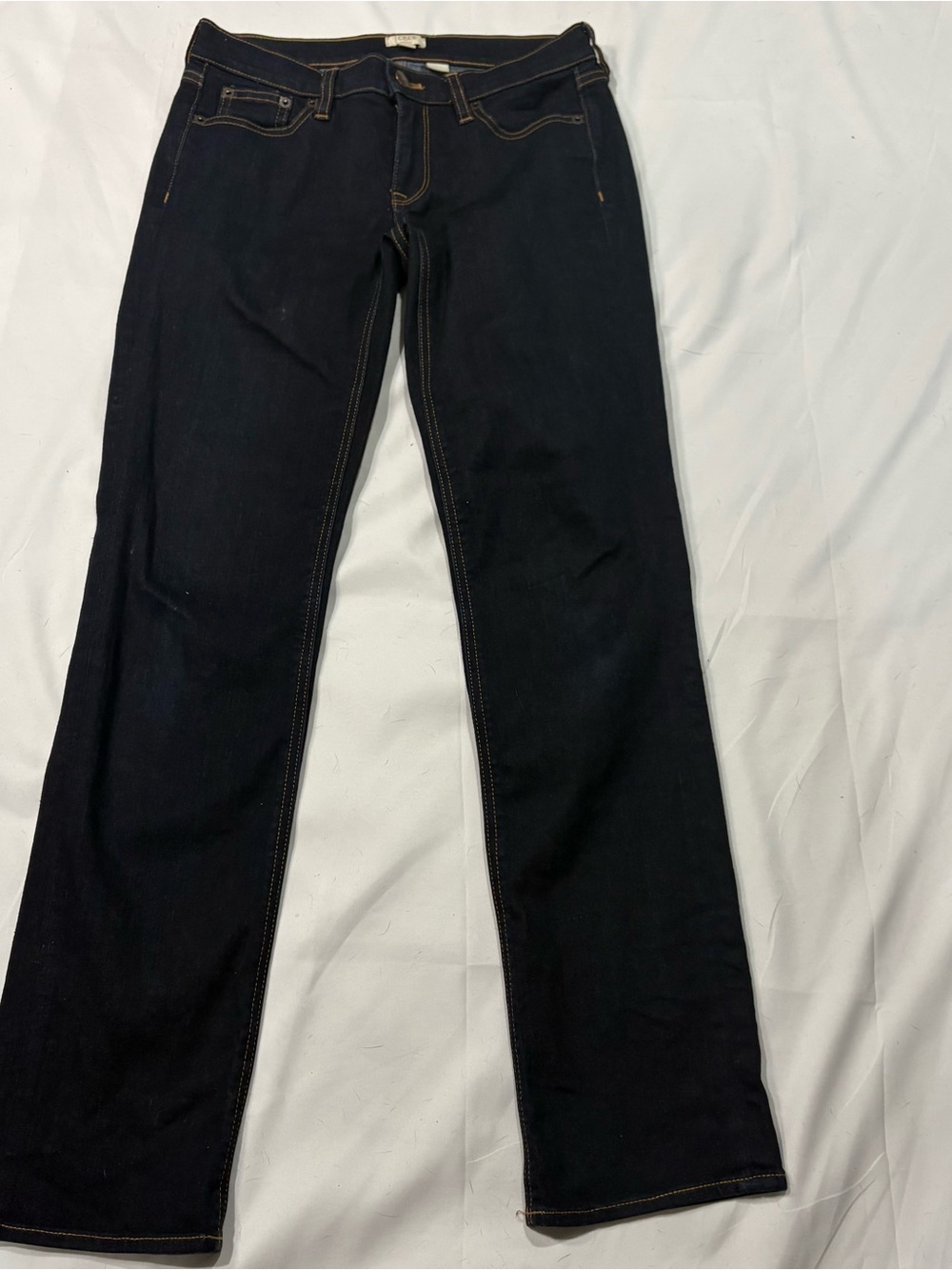 J.Crew Dark Wash Mid Rise Stretch Straight Jeansโ Sz 25
